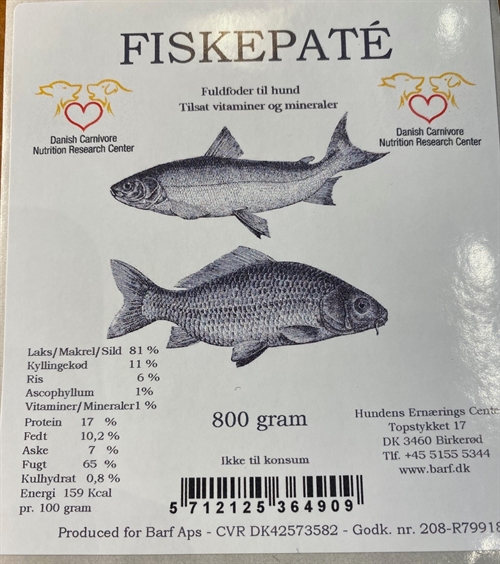 Fiske Paté 800 gram 